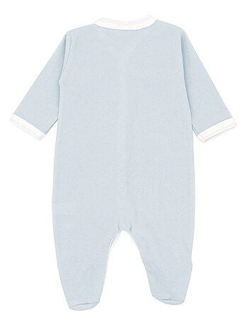 Pyjama été léger - 100% coton biologique - 1 à 6 mois