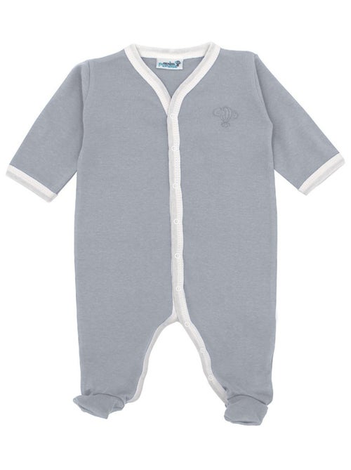 Pyjama été léger - 100% coton biologique - 1 à 6 mois - Kiabi