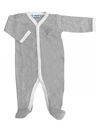 Pyjama été léger - 100% coton biologique - 1 à 6 mois