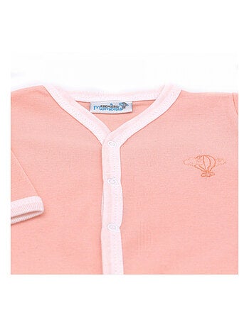 Pyjama été léger - 100% coton biologique - 1 à 6 mois