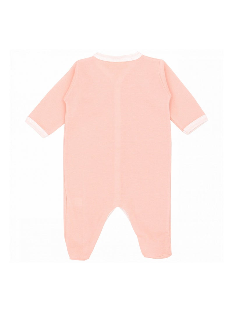 Pyjama été léger - 100% coton biologique - 1 à 6 mois Orange - Kiabi