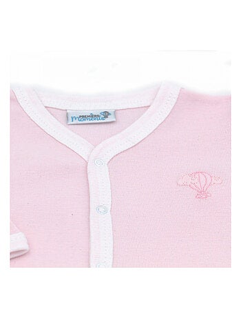 Pyjama été léger - 100% coton biologique - 1 à 6 mois