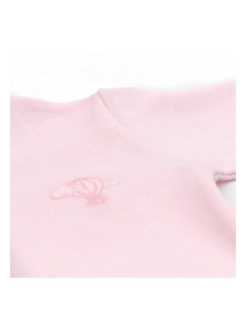 Pyjama été léger - 100% coton biologique - 1 à 6 mois Rose clair - Kiabi