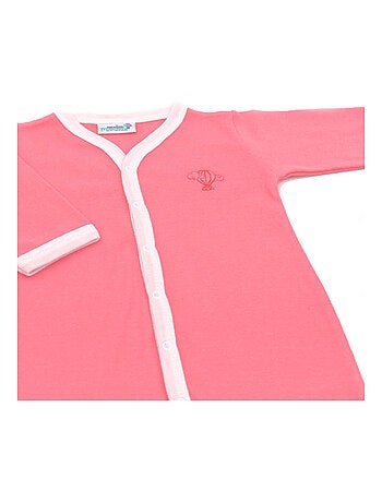 Pyjama été léger - 100% coton biologique - 1 à 6 mois