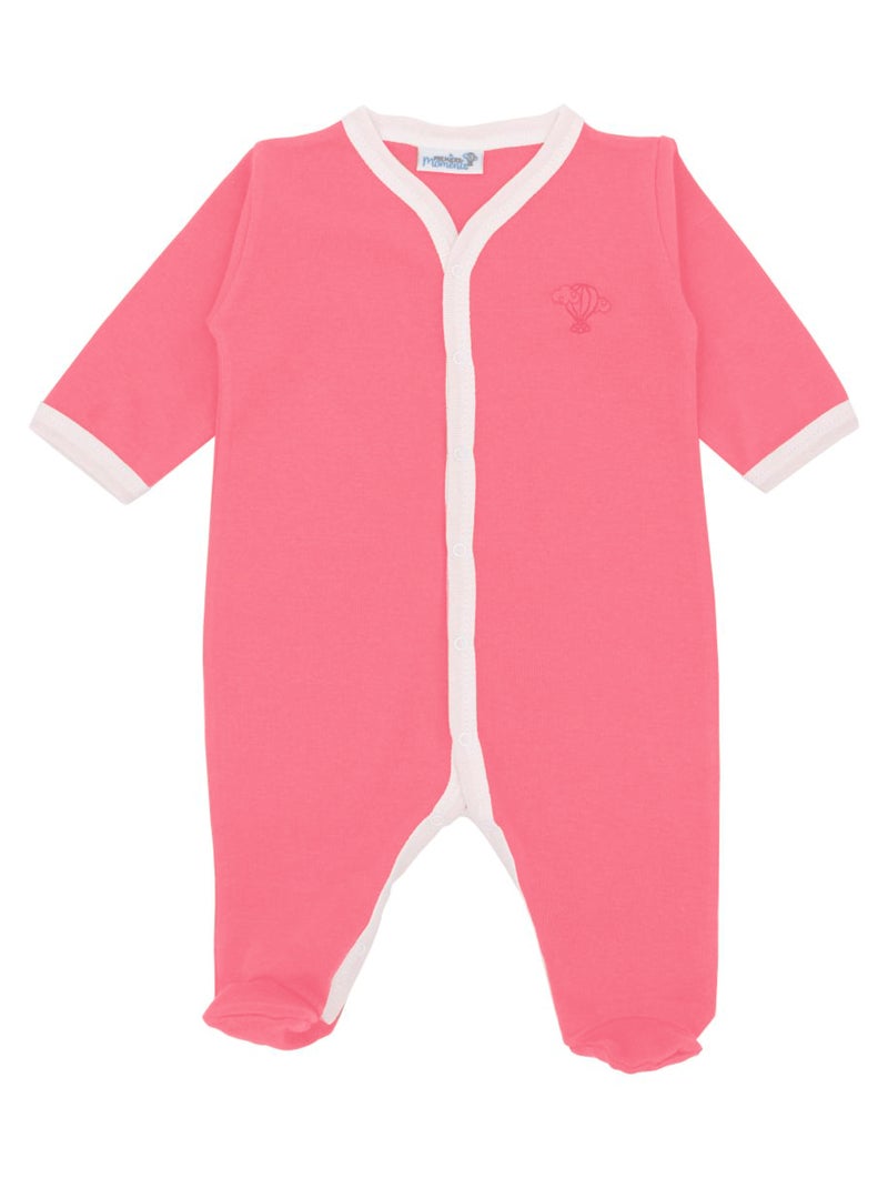 Pyjama été léger - 100% coton biologique - 1 à 6 mois Rouge - Kiabi
