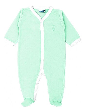 Pyjama été léger - 100% coton biologique - 1 à 6 mois