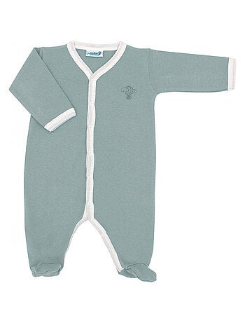 Pyjama été léger - 100% coton biologique - 1 à 6 mois