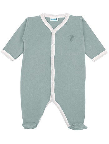 Pyjama été léger - 100% coton biologique - 1 à 6 mois