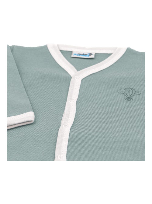 Pyjama été léger - 100% coton biologique - 1 à 6 mois - Kiabi