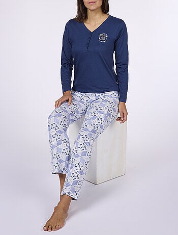 Pyjama ETOFFE marine / imprimé - DODO