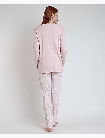 Pyjama femme ADMAS à manches longues et col en V La Vie Est Belle