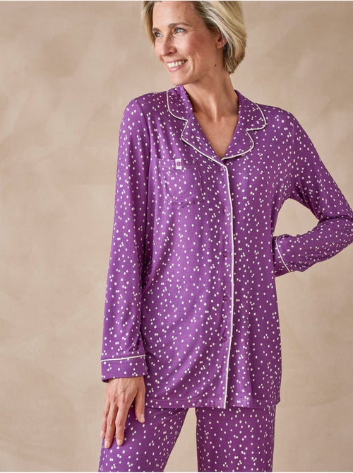 Pyjama femme col tailleur - DAXON - Kiabi