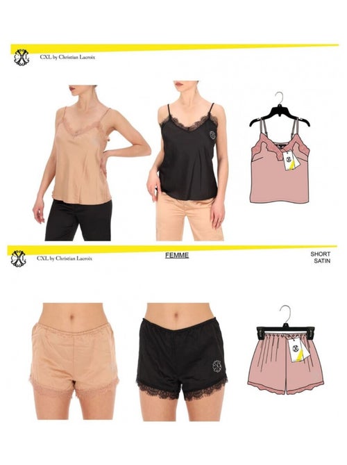 Pyjama Femme CXL By LACROIX - Pack de 2 - Kiabi