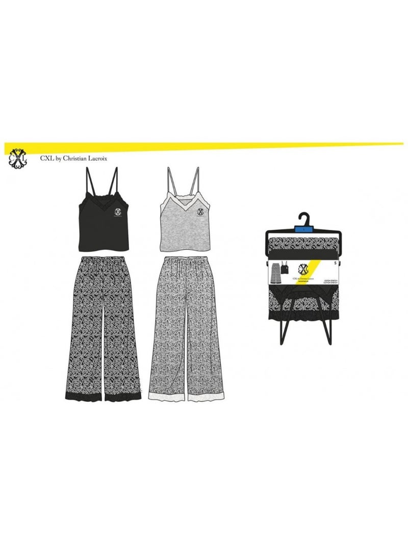 Pyjama Femme CXL By LACROIX Noir - Kiabi