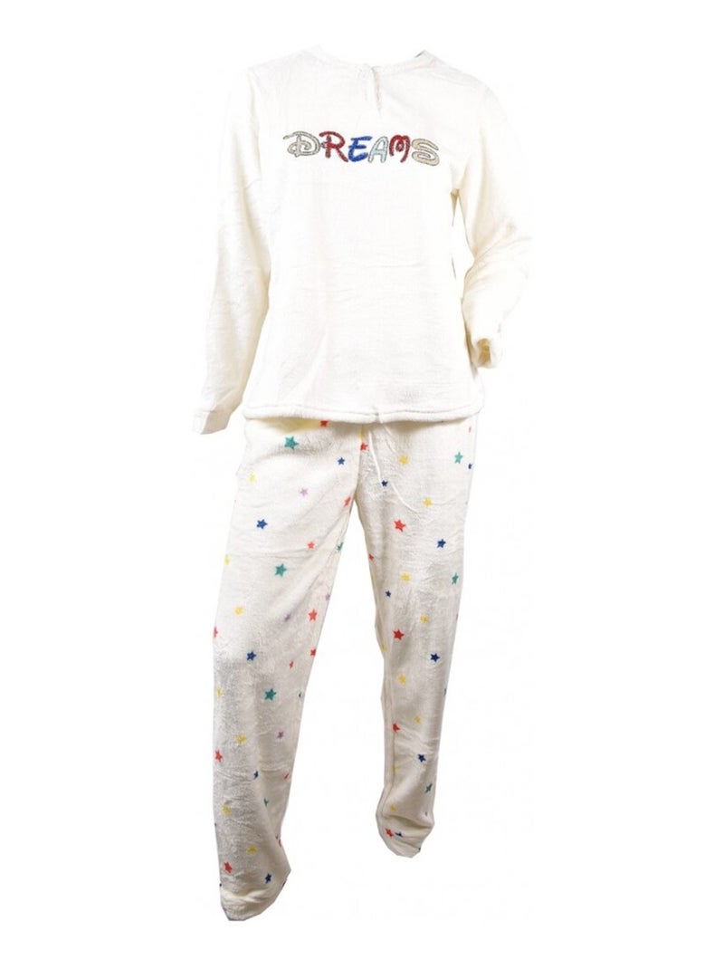 Pyjama Femme Long SWEET SECRET Ecru - Kiabi