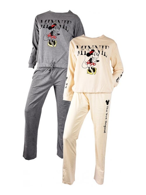 Pyjama Femme MINNIE en Coton - Pack de 2 - Kiabi