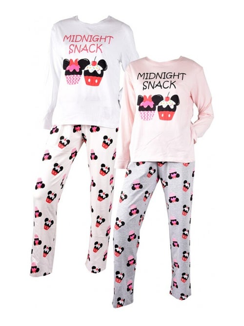 Pyjama Femme MINNIE en Coton - Pack de 2 - Kiabi