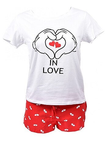 Pyjama Femme MINNIE en Coton - Pack de 2