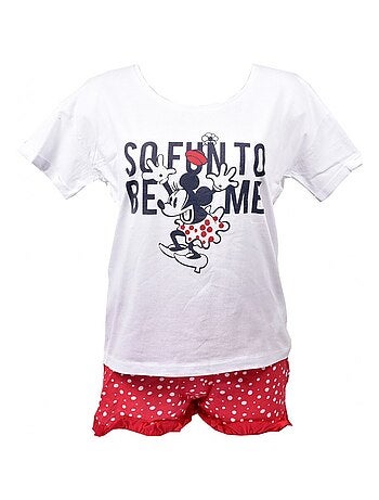 Pyjama Femme MINNIE en Coton - Pack de 2