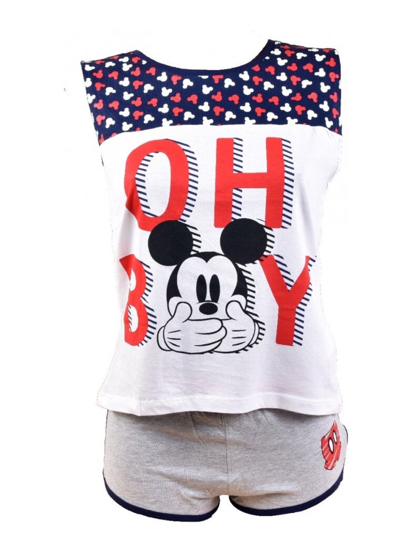 Pyjama Femme MINNIE en Coton Bleu marine - Kiabi