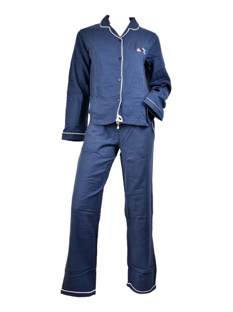 Pyjama Femme MINNIE en Coton Bleu marine - Kiabi