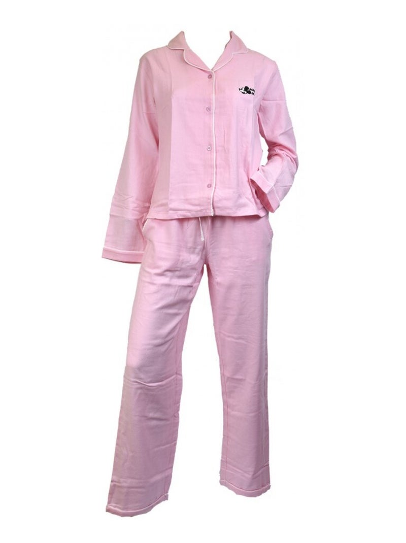 Pyjama Femme MINNIE en Coton Rose - Kiabi