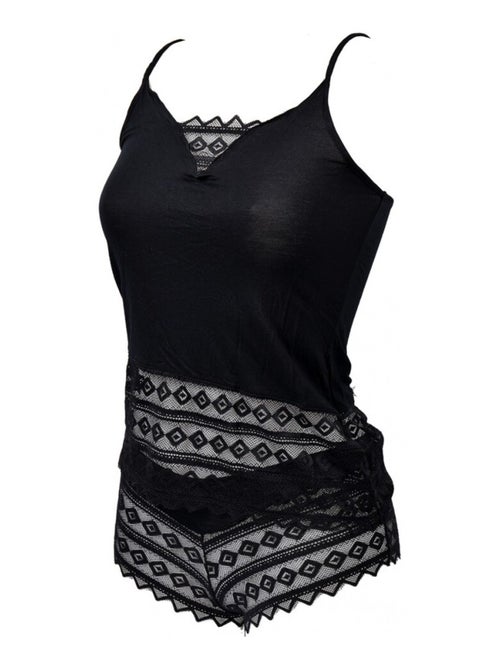 Pyjama Femme NO PUBLIK en Coton - Pack de2 - Kiabi