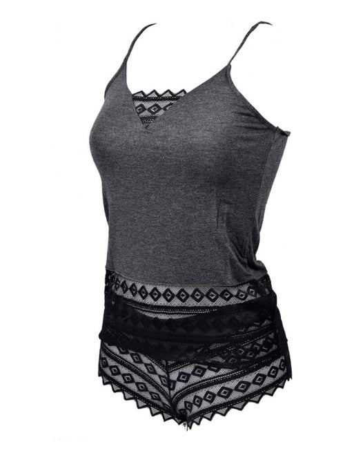 Pyjama Femme NO PUBLIK en Coton - Pack de2 - Kiabi