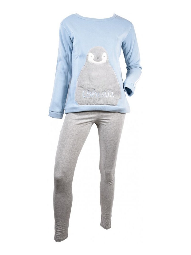 Pyjama Femme USHUAIA Bleu - Kiabi