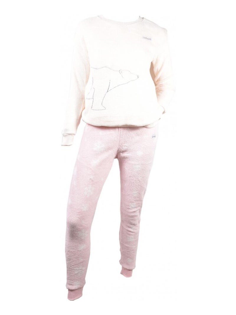 Pyjama Femme USHUAIA Ecru - Kiabi