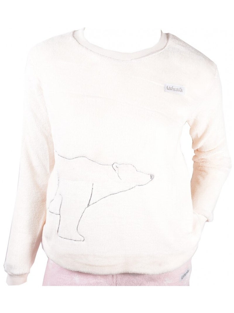 Pyjama Femme USHUAIA Ecru - Kiabi