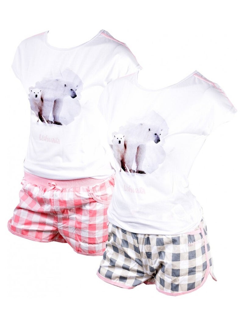 Pyjama Femme USHUAIA Gris - Kiabi