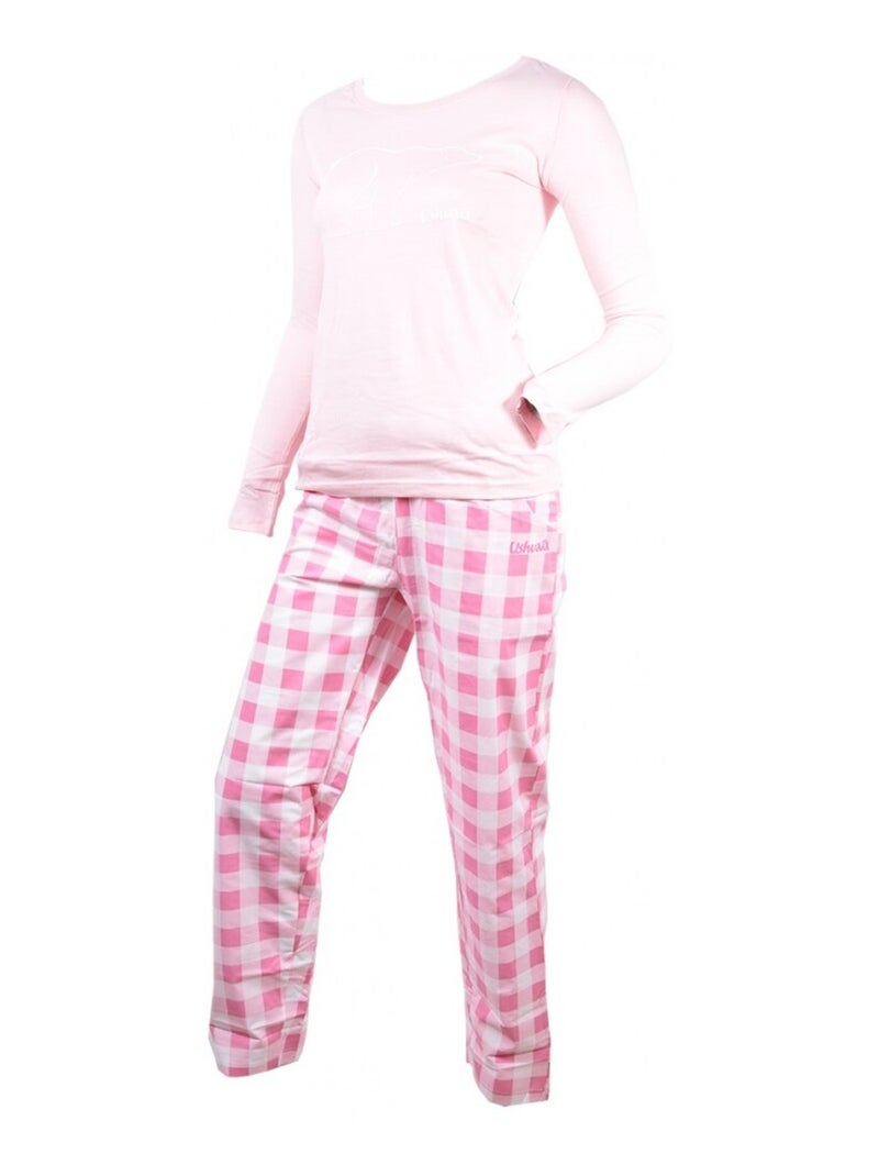Pyjama Femme USHUAIA Rose - Kiabi
