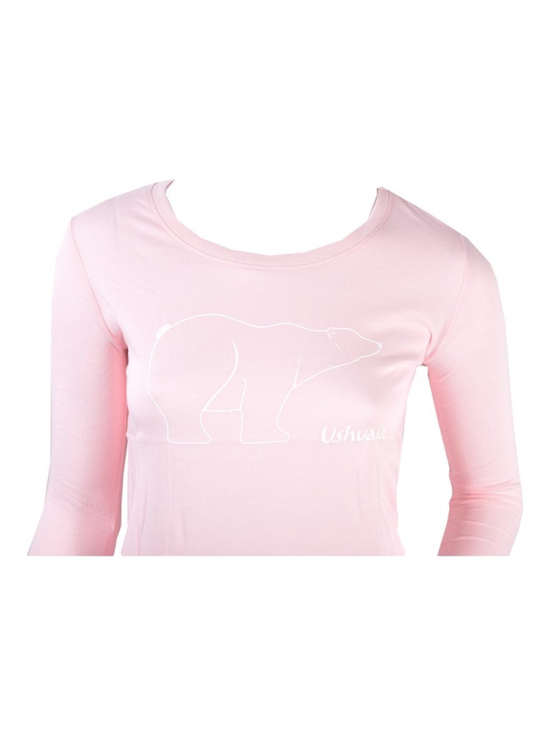 Pyjama Femme USHUAIA Rose - Kiabi