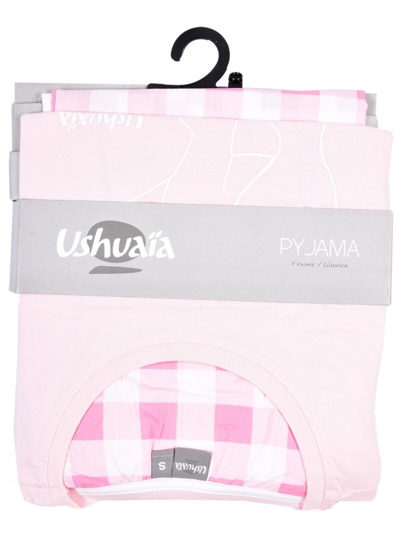 Pyjama Femme USHUAIA Rose - Kiabi
