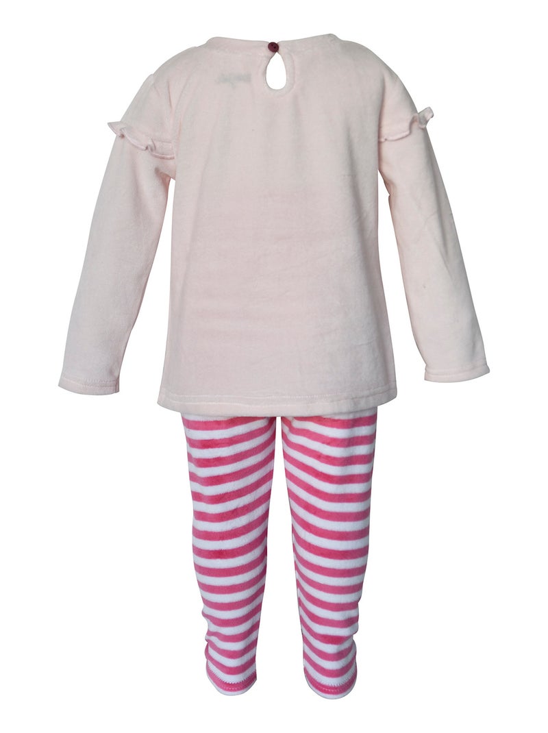 PYJAMA FILLE 2 PIECES GOOD NIGHT LES GRANDS DE SUCRE D'ORGE Rose - Kiabi