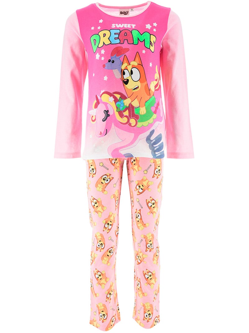 Pyjama   fille bluey - licence officielle Rose - Kiabi