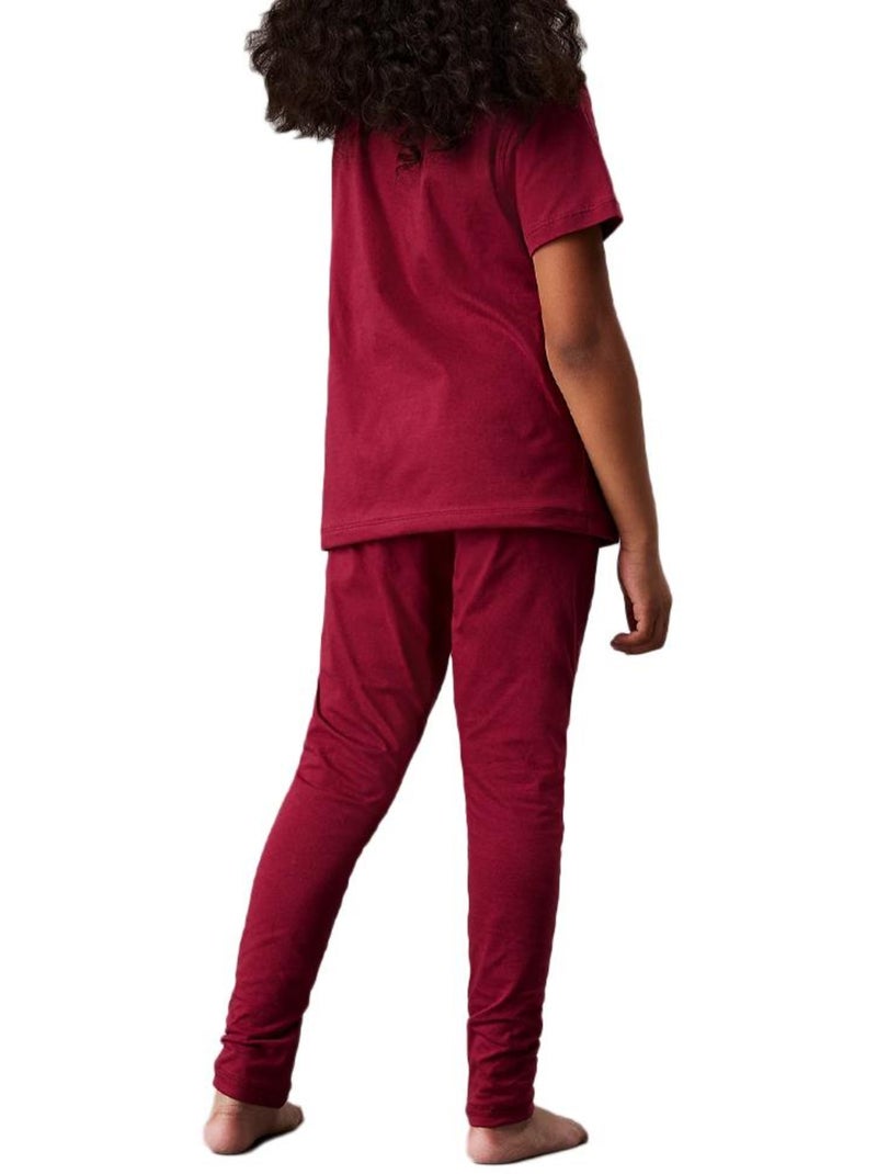 Pyjama Fille Calvin Klein Jeans Rouge - Kiabi