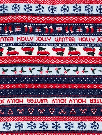 Pyjama fille et garçon en polaire de Noël 2 pièces - Sweat + pantalon