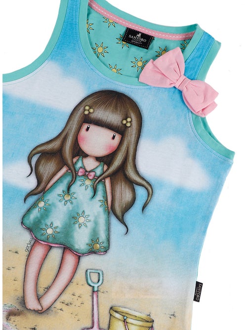 Pyjama fille short débardeur Hello Summer Santoro - Kiabi