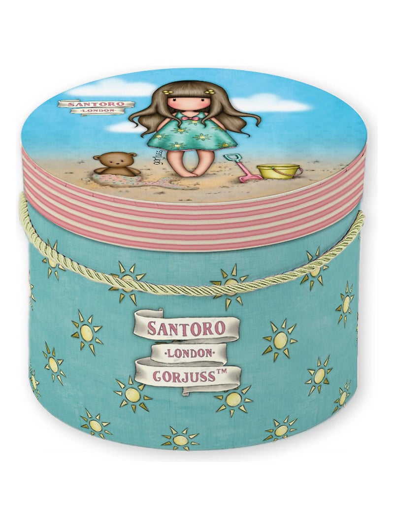 Pyjama fille short débardeur Hello Summer Santoro Bleu - Kiabi