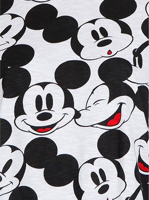 Pyjama fille short débardeur Mickey Heads Disney blanc - Kiabi
