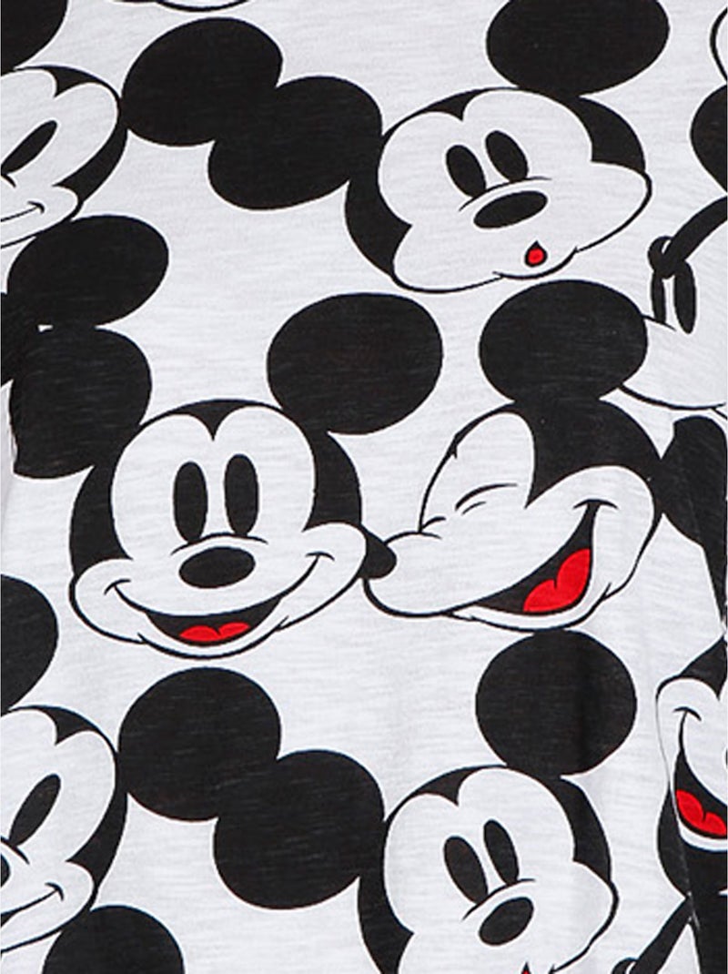 Pyjama fille short débardeur Mickey Heads Disney blanc Blanc - Kiabi