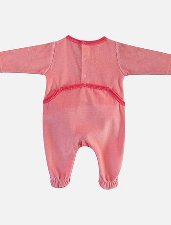 PYJAMA FILLE VELOURS OUVERTURE DOS ELYSSIA