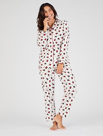 Pyjama flanelle coton imprimé - Damart
