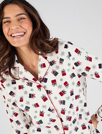 Pyjama flanelle coton imprimé - Damart