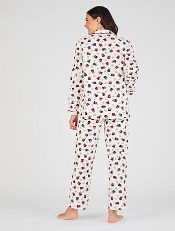 Pyjama flanelle coton imprimé - Damart