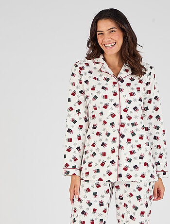Pyjama flanelle coton imprimé - Damart