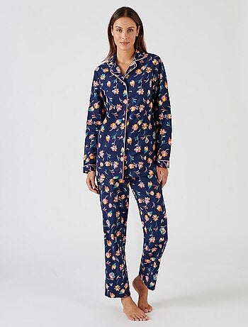 Pyjama flanelle coton imprimé - Damart