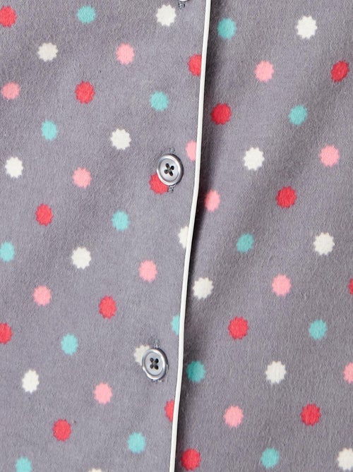 Pyjama flanelle coton imprimé - Damart - Kiabi